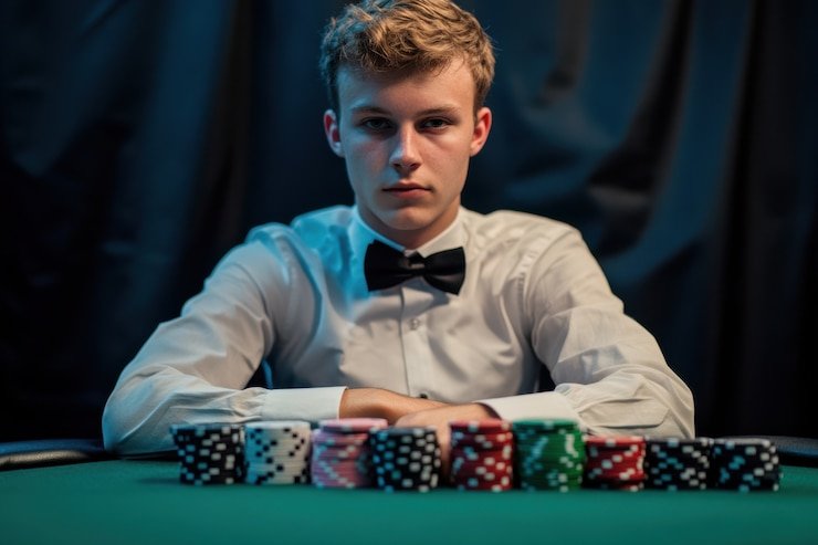 Antarmuka blackjack gawang69 yang dioptimalkan untuk seluler menunjukkan meja, dealer, dan kontrol taruhan